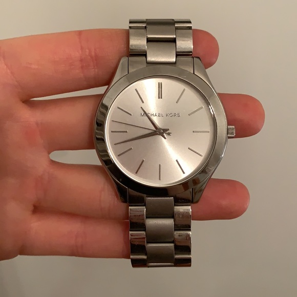 Michael Kors Slim Runway Silver-Tone Watch - Picture 3 of 5